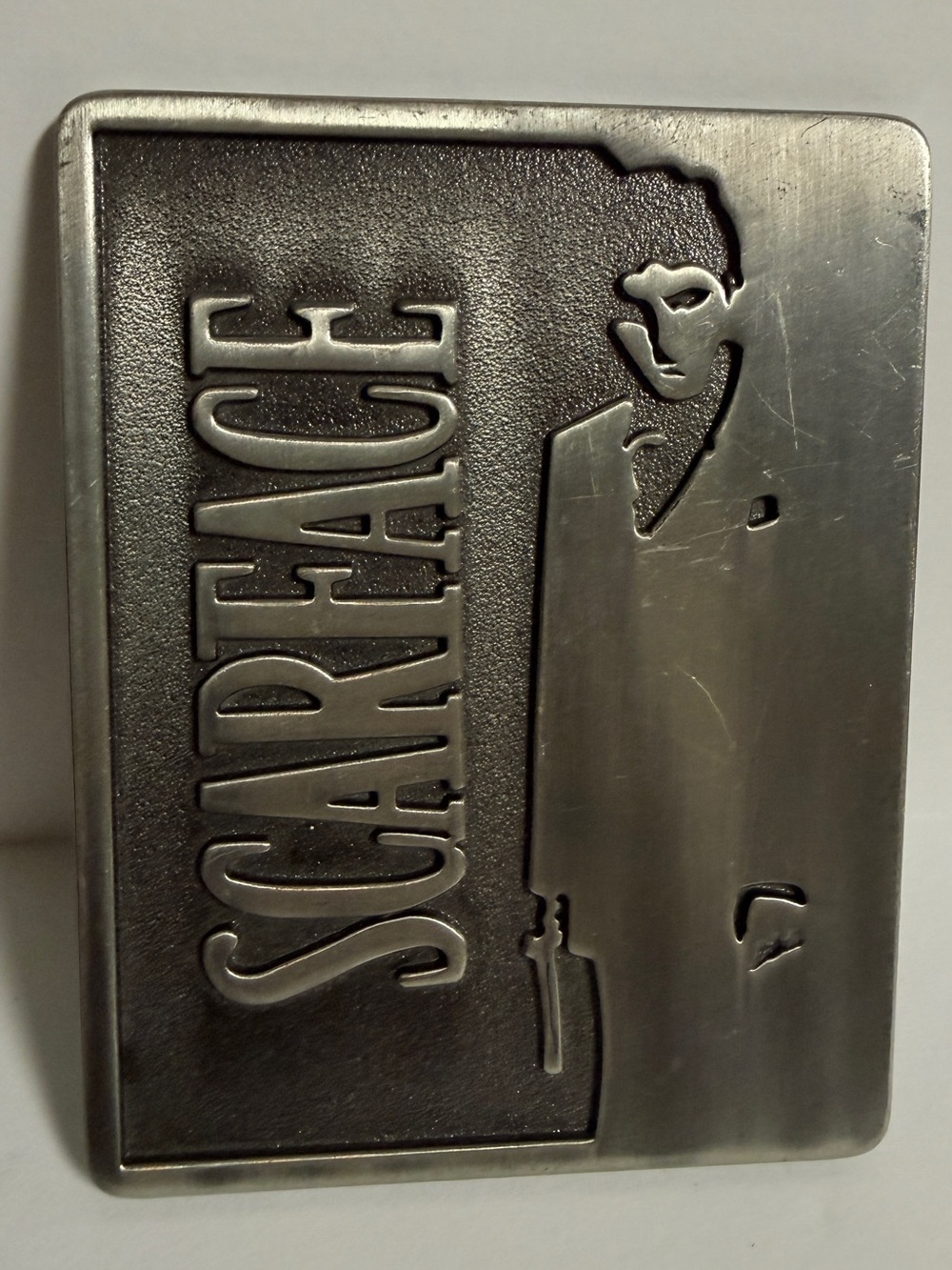 Freestyle Scarface Metal Belt Buckle - Silver